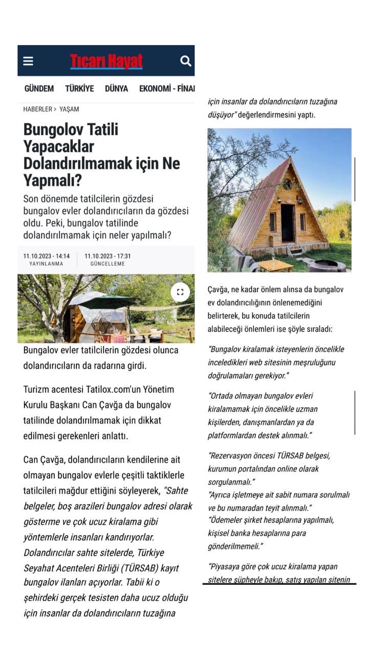 https://www.ticarihayat.com/bungolov-tatili-yapacaklar-dolandirilmamak-icin-ne-yapmali?fbclid=PAZXh0bgNhZW0CMTEAAacmaOzmH5-O01cJtSOWDq5tlbDmOCM88mhuBfkp8tabDdZ42-3J2u4DUGymzw_aem_08UyZXz8PvxsT28uSYQbdg